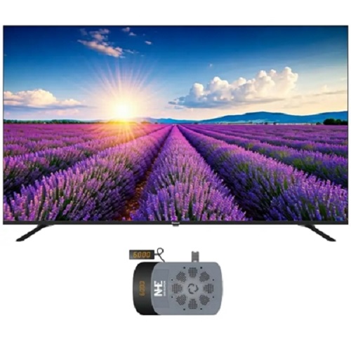 تلفزيون ديكسون الذكي فائق الوضوح مقاس 65 بوصة من جوجل 65 جي إف يو + جهاز استقبال صغير 800